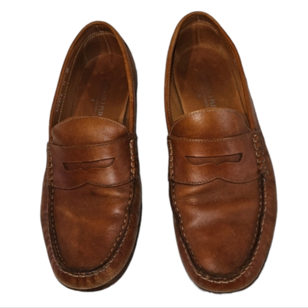 Donald J Pliner Men's Loafers Nicola Men's Size 10 Italian Leather Dress Shoes - Picture 1 of 11